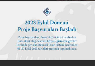 2023 Eylül Dönemi Proje Başvuruları Başladı.