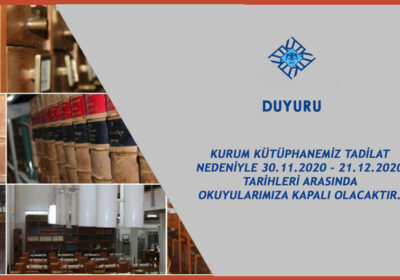 Kütüphane Kullanımına İlişkin Duyuru
