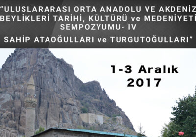 Orta Anadolu ve Akdeniz Beylikleri Sempozyumu Düzenlenecek…