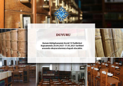 Kütüphane Kullanımına İlişkin Duyuru