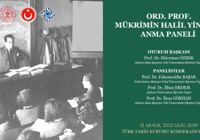 Ord. Prof. Mükrimin Halil Yinanç’ı Anma Paneli
