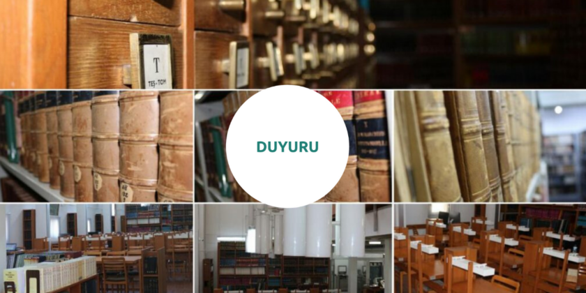 Kütüphane ve Yayın Satış Hizmetlerine İlişkin Duyuru