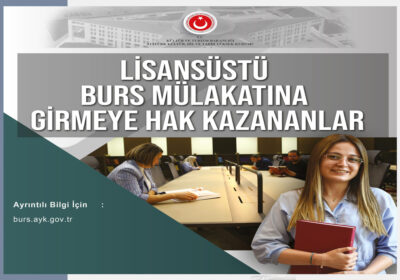 Lisansüstü Bursları Başvuru Sonuçları