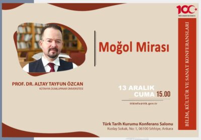 Prof. Dr. Altay Tayfun Özcan’s “Mongolian Heritage” Conference