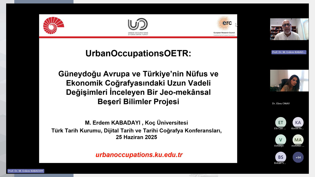 Prof. Dr. M. Erdem Kabadayı Dijital Tarih ve Tarihî Coğrafya Konferanslarımıza Konuk Oldu