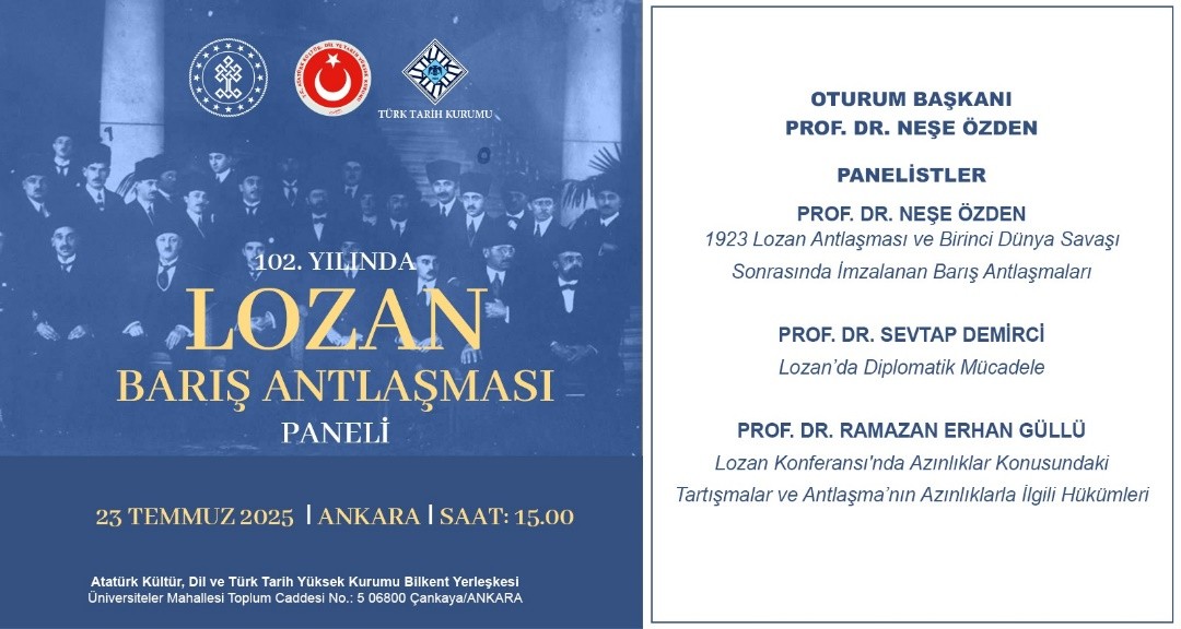 Panel on the Treaty of Lausanne on its 102nd Anniversary
