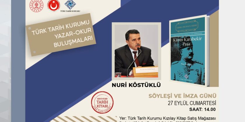 Yazar-Okur Buluşmalarının Konuğu: Prof. Dr. Nuri Köstüklü