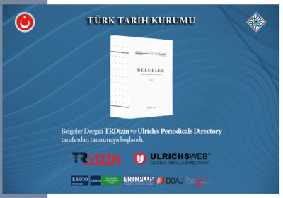 Belgeler, TR Dizin ve Ulrich’s Periodicals Directory’de Taranmaya Başladı