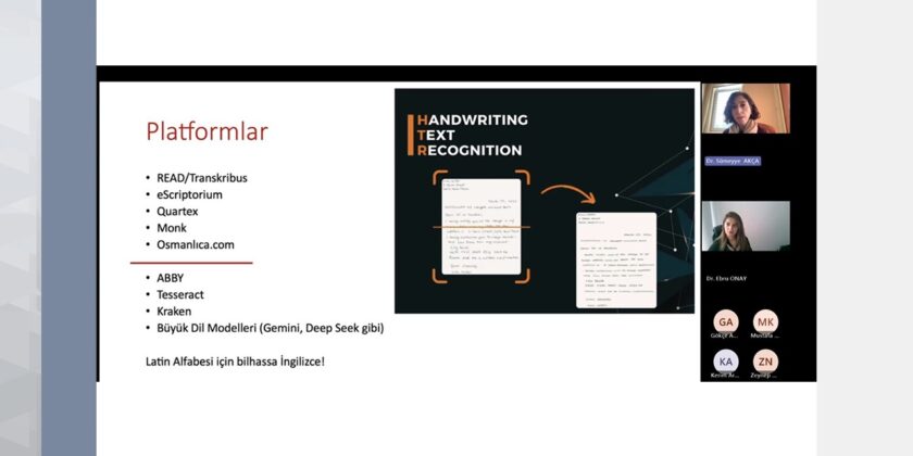 Dijital Tarih ve Tarihî Coğrafya Konferansları’nın Konuğu Dr. Sümeyye Akça Oldu