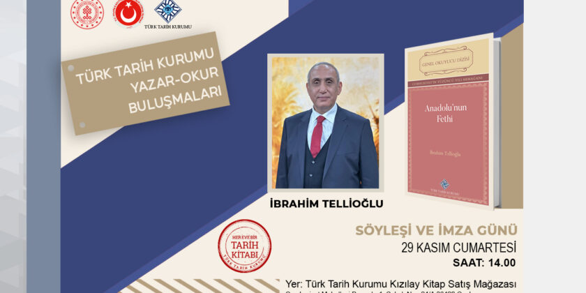 Yazar-Okur Buluşmaları’nın Konuğu: Prof. Dr. İbrahim Tellioğlu