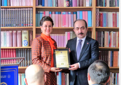 Prof. Dr. Yüksel Özgen, Türkoloji Bölümünün Kuruluş Yıl Dönümü Etkinliğine Katıldı