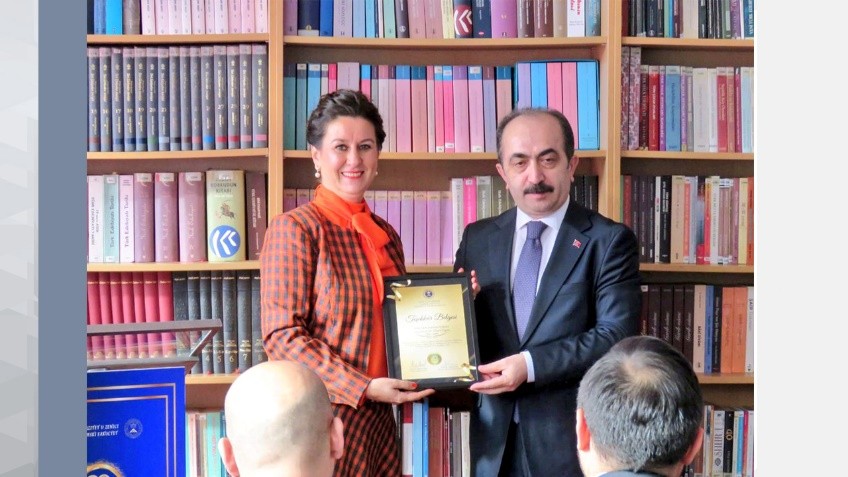 Prof. Dr. Yüksel Özgen Attended the Anniversary Event of the Turkology Department