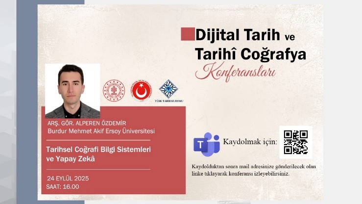 Guest of the Digital History and Historical Geography Conferences: Alperen Özdemir