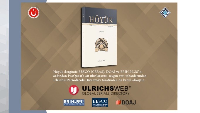 Höyük Magazine Begins to be Scanned in Ulrich’s Periodicals Directory
