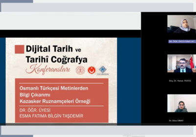 Dijital Tarih ve Tarihi Coğrafya Konferanslarının Konuğu Dr. Öğr. Üyesi Esma Taşdemir Oldu
