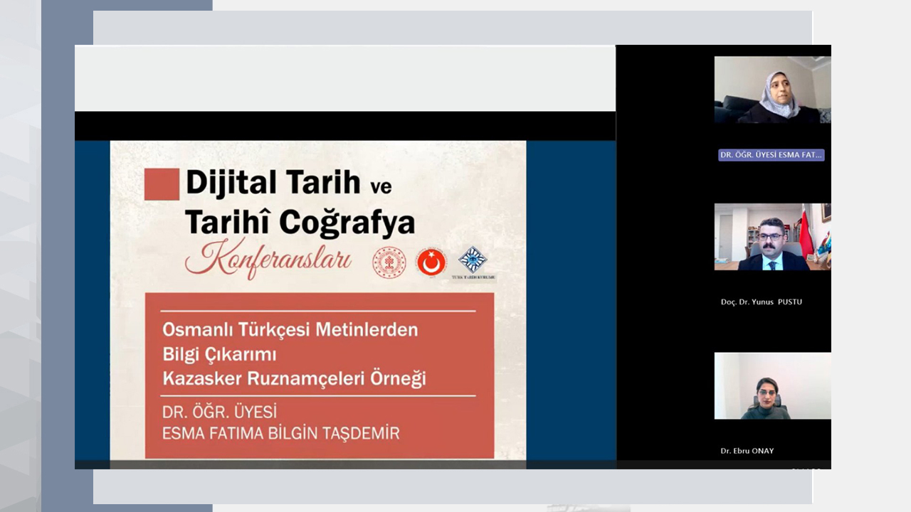 Dijital Tarih ve Tarihi Coğrafya Konferanslarının Konuğu Dr. Öğr. Üyesi Esma Taşdemir Oldu