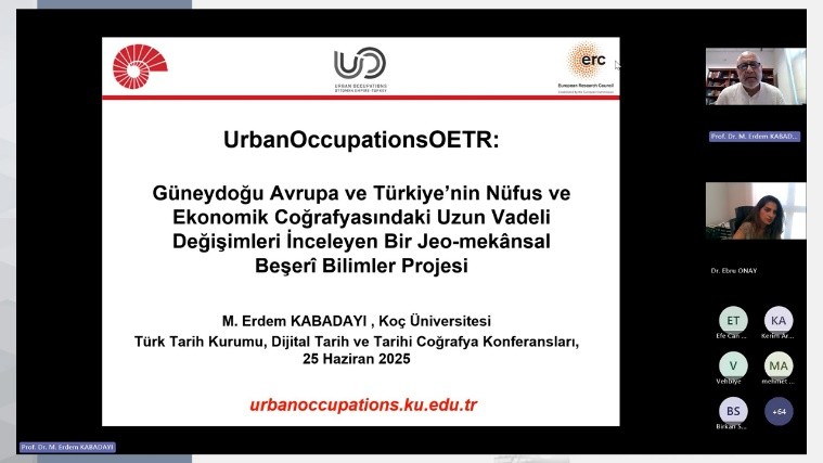 Prof. Dr. M. Erdem Kabadayı was the guest of Digital History and Historical Geography Conferences