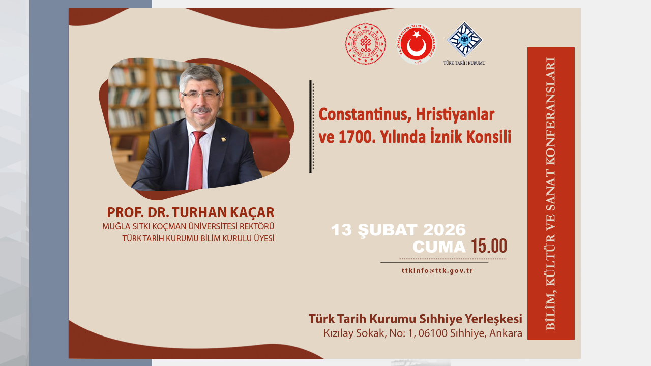 Bilim, Kültür ve Sanat Konferansları’nın Konuğu Prof. Dr. Turhan Kaçar