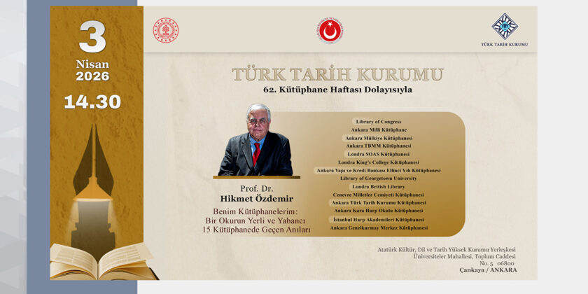 “Benim Kütüphanelerim: Bir Okurun Yerli ve Yabancı 15 Kütüphanede Geçen Anıları” Konferansı