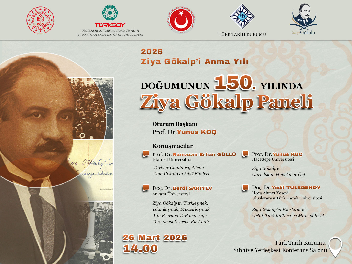 Doğumunun 150. Yılında Ziya Gökalp Paneli