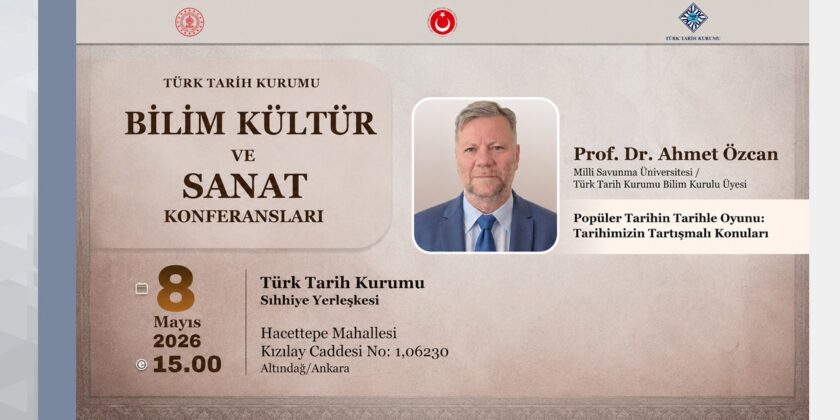Bilim, Kültür ve Sanat Konferansları’nın Konuğu Prof. Dr. Ahmet Özcan