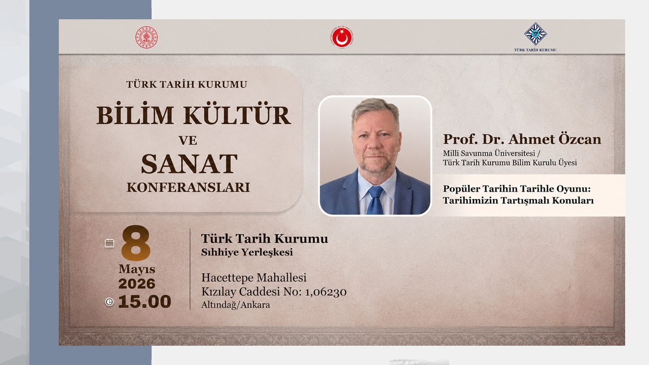 Bilim, Kültür ve Sanat Konferansları’nın Konuğu Prof. Dr. Ahmet Özcan