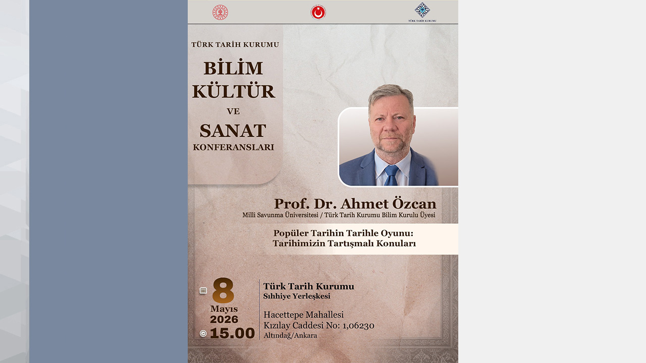 Bilim, Kültür ve Sanat Konferansları’nın Konuğu Prof. Dr. Ahmet Özcan