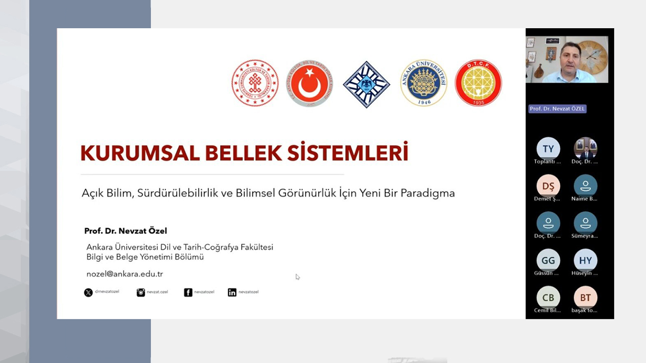 Dijital Tarih ve Tarihî Coğrafya Konferanslarının Konuğu Prof. Dr. Nevzat Özel Oldu