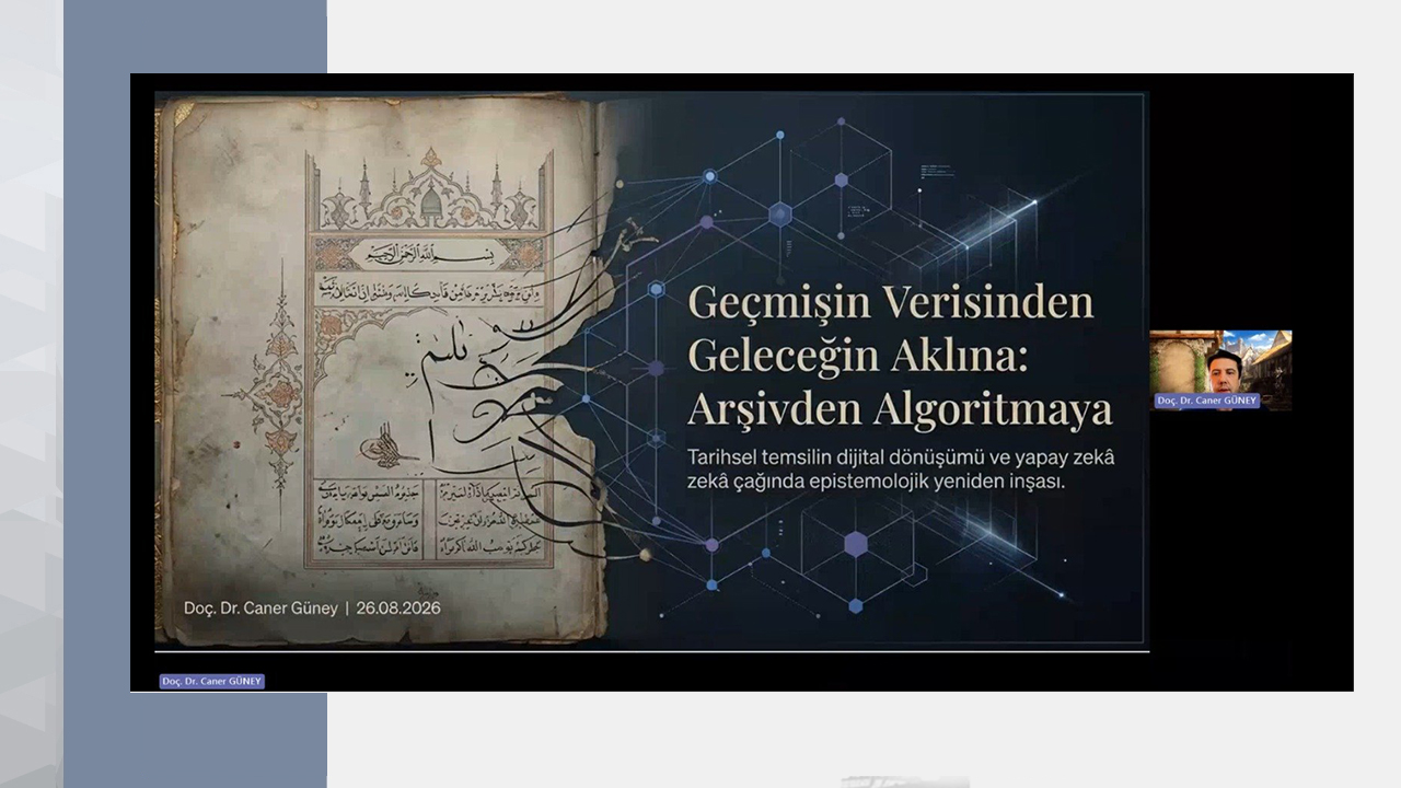 Dijital Tarih ve Tarihî Coğrafya Konferanslarının Konuğu Doç. Dr. Caner Güney Oldu