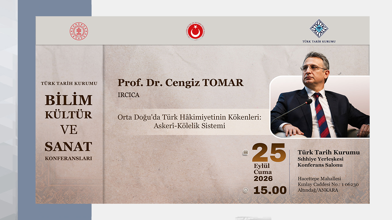 Bilim, Kültür ve Sanat Konferansları’nın Konuğu Prof. Dr. Cengiz Tomar